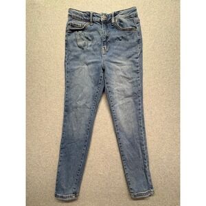 Wax Jean Collection High Rise Skinny Jeans Medium Wash Blue Size 13/31 90284